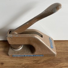 Vintage Cast Alloy Paper Stamp Embosser Press (Porcelain Studios Ltd) Industrial