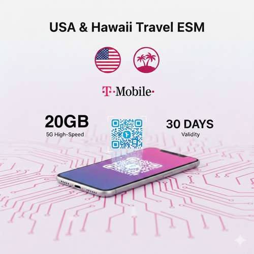 Usa hawaii travel esim - +,