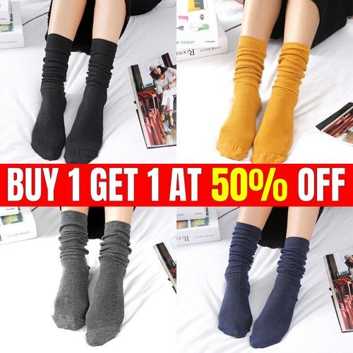 Women cotton slouch socks - women,