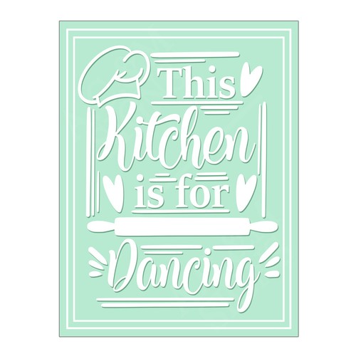 Green kitchen quote - green,