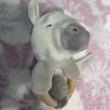 14cm Baby Ring Rattle Zebra