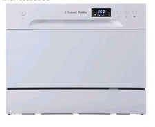 Russell Hobbs RHTTDW6W Freestanding Compact Dishwasher, Eco mode, 6...