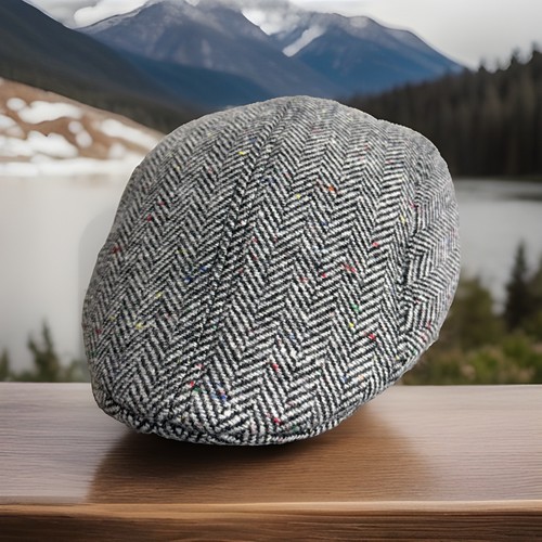 Tweed hat flat cap - tweed,