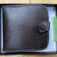 Men's Leather Wallet Brown Leather In Great Condition (Never Used)