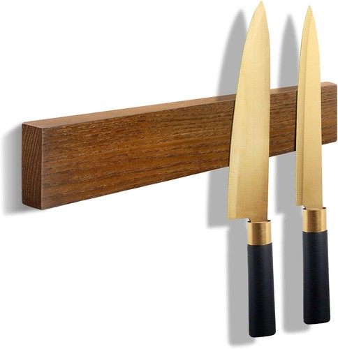 Magnetic knife holder wood - knife,