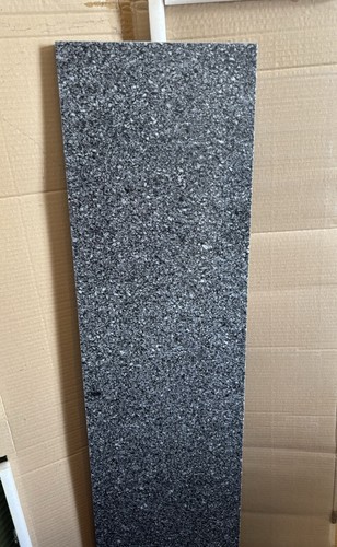 Black solid granite worktop - solid,