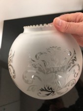 vintage glass globe lamp shade