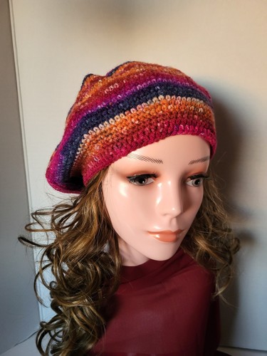 Handmade crochet beret hat - handmade,
