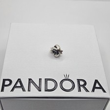 Pandora Charm Gold Two Tone Amethyst Love Knot Genuine ALE 925 790371AM