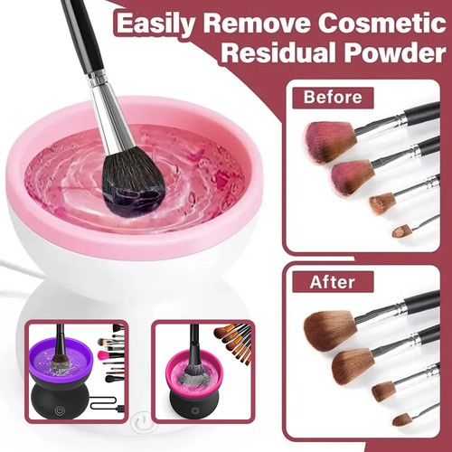 Electric makeup brush cleaner - electric,