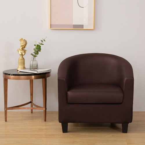 Leather tub chair cover - pu,