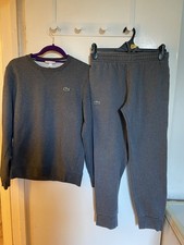 Lacoste slimming  teenager boys  Set, Sweater ,Pants size S 