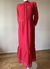 NEW JOANNA HOPE DRESS SIZE UK 20 US 16 DEEP PINK 100%POLYESTER
