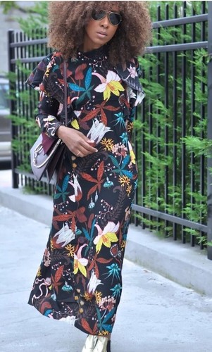 Floral maxi dress - h&m, 8