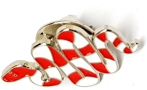 Red white snake - red,