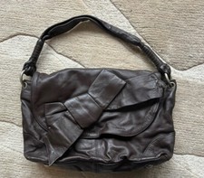 Coast Brown Faux Leather Bow Handbag Shoulder Bag 