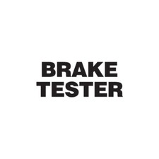 Brake Tester - Vinyl Decal