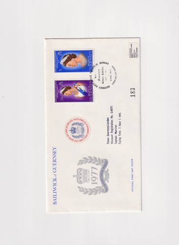 Guernsey flown cover - -, 1977