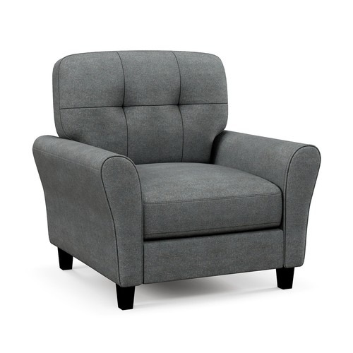 Upholstered single sofa tufted - single,