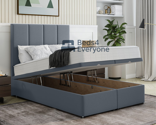 Plush velvet ottoman storage - ottoman,