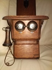 Oak Wall Phone Kellogg Chicago