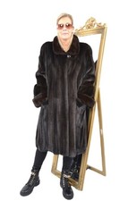 US5611 REAL MINK FUR COAT