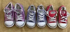 x3 Pairs Of Infant Size 9 Converse