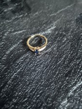 9ct Blue Sapphire & Diamond