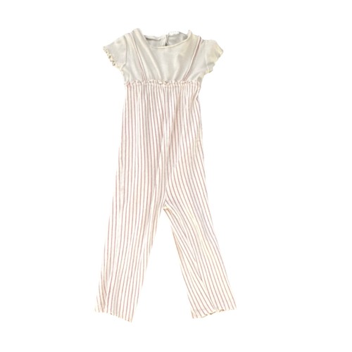Zara girls cream ribbed cotton - cream,
