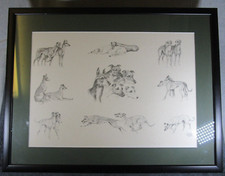 Lovely Large Vintage Framed EL