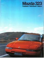 Mazda 323 3 door hatch, 4 dr saloon & fastback 1991 -1992 UK Sales Brochure