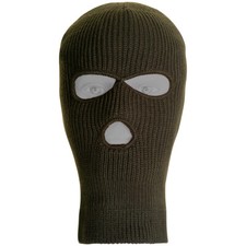 Jack Pyke 3 Hole Balaclava Military Forces Security Airsoft Olive Green