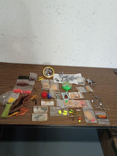 Large assortment fishing - of,