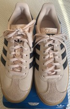 ADIDAS Gazelle Bold Pale Pink &Black Stripe Size 5.5UK