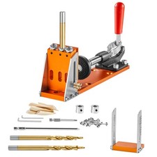 VEVOR Pocket Hole Jig Kit Carpentry Joinery Woodworking System Adjustable Depth