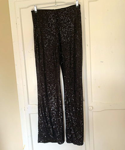 Women black sequinned wide - women’s,