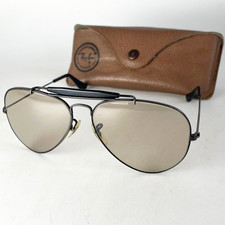 Vintage Ray Ban B&L USA OUTDOORSMAN Sunglasses black aviator pilot metal