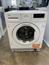 New Graded Beko WTIK84111F 8kg Integrated Washing Machine - White