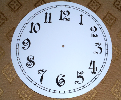 Clock dial face paper card - clock,