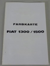 Color Chart / Postcard / Brochure | Fiat 1300 / 1500