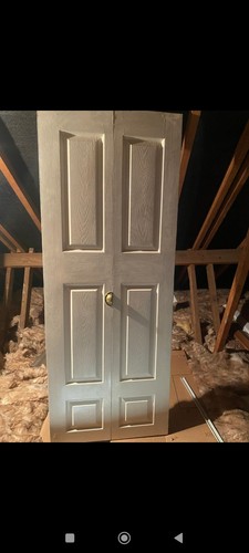 White internal folding doors - internal,