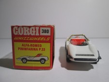 Corgi Whizzwheels No.380  Alfa Romeo Pininfarina P. 33 (Wht.) - 1970-72 - Boxed