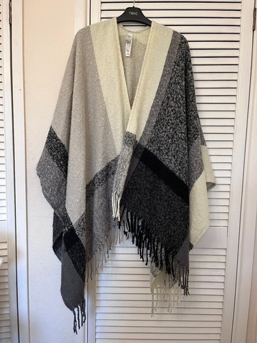 Black cream grey check - black,
