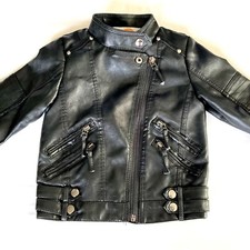 Child’s Black Faux Leather