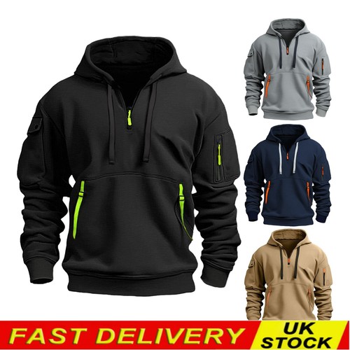 Mens cargo hoodies tops combat - tops,