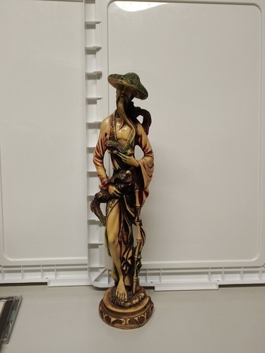 Vintage asian statue man male - asian, man/male