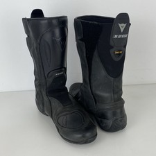 Dainese Gore-Tex Motorcycle Boots Black Leather Size 10.5 UK Mens