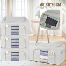 4PCS 24L Folding Storage Box