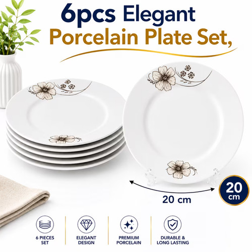 Porcelain side plates white - plates,