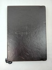 Porshe Cayman Black Moleskin Leather A5 Engineering notebook - Unused  O1